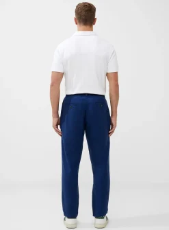 FRENCH CONNECTION Linen Blend Trouser Navy 30