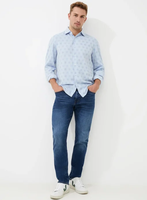 FRENCH CONNECTION Long Sleeve Tonal Check Shirt XL