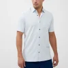 FRENCH CONNECTION Stripe Texture Jersey Shirt S