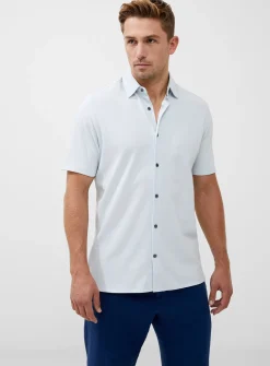 FRENCH CONNECTION Stripe Texture Jersey Shirt S