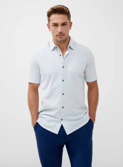 FRENCH CONNECTION Stripe Texture Jersey Shirt S