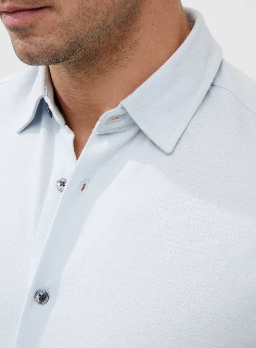 FRENCH CONNECTION Stripe Texture Jersey Shirt S