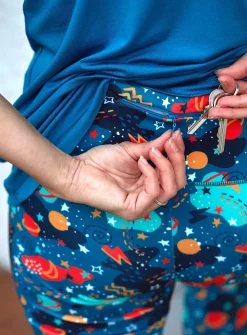 FRUGI Blue Interstellar Print Cosmo Leggings 22