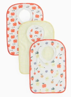 Fruit Printed Popover Bibs 3 Pack One Size