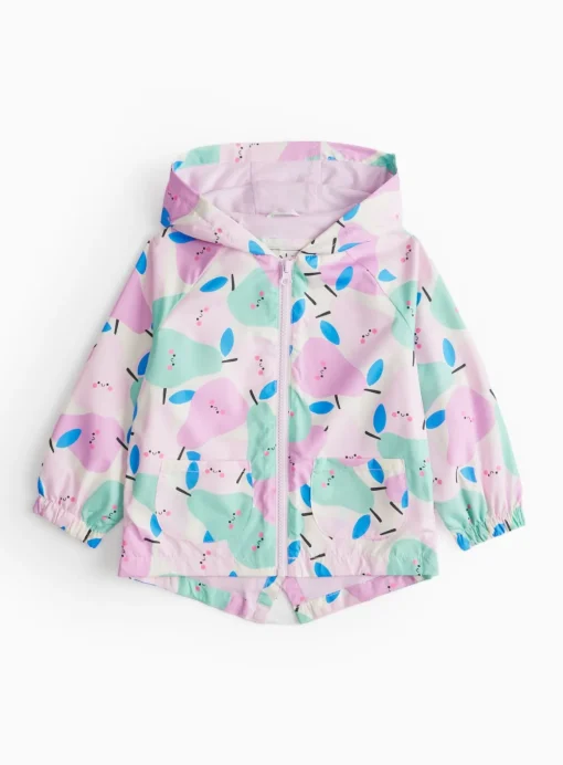 Fruits & Pear Print Lightweight Mac 1-2 years
