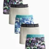 Gaming Print Trunks 5 Pack 13-14 years