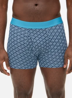 Geo Print Navy Trunks 3 Pack XL