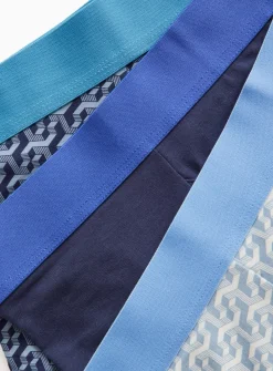 Geo Print Navy Trunks 3 Pack XL