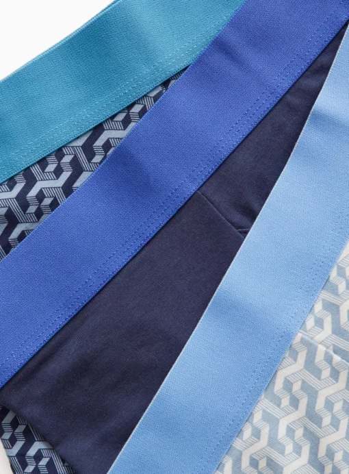 Geo Print Navy Trunks 3 Pack XL