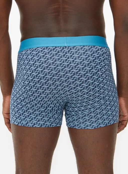 Geo Print Navy Trunks 3 Pack XL