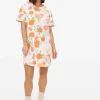 Grapefruit Print Nightdress XS
