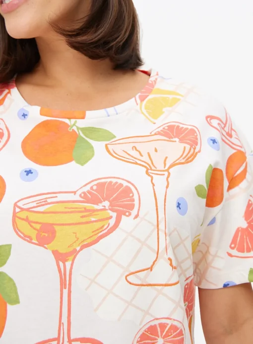 Grapefruit Print Nightdress XS