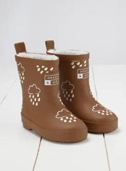 GRASS & AIR Colour Changing Kids Winter Welly 5 Infant