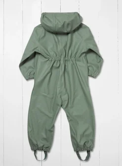 GRASS & AIR Little Kids Khaki Green Puddlesuit 3-4 Years