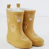 GRASS & AIR Ochre Colour Changing Kids Winter Wellies 13 Infant