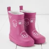 GRASS & AIR Orchid Pink Colour Changing Kids Winter Wellies 3 Infant