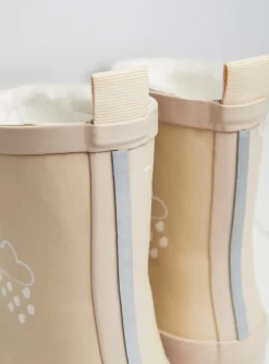 GRASS & AIR Stone Colour Changing Kids Winter Wellies 12 Infant
