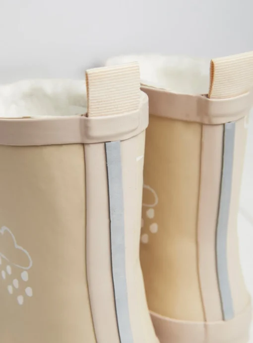 GRASS & AIR Stone Colour Changing Kids Winter Wellies 12 Infant