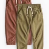 Green & Brown Woven Trousers 2 Pack 1-2 years
