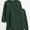 Green Crew Neck Sweatshirt 2 Pack 3 years