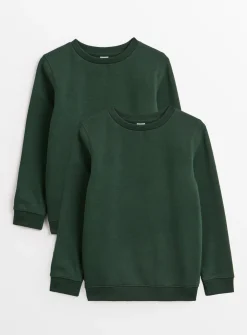 Green Crew Neck Sweatshirt 2 Pack 3 years
