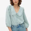 Green Gingham Collared Blouse 14