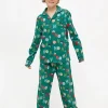 Green Ho Ho Ho Traditional Christmas Pyjamas 1-1.5 years