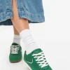 Green Jogger Retro Style Trainers 4