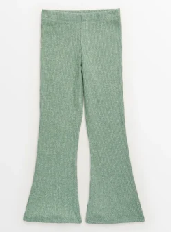 Green Knitted Flared Trousers 11 years