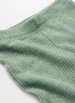 Green Knitted Flared Trousers 11 years