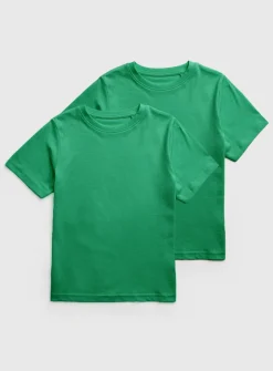 Green Plain School Sports T-Shirts 2 Pack 4 years