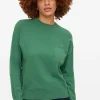 Green Pocket Crew Neck Jumper 10