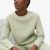 Green Seam Scuba Co-ord Lounge Top S