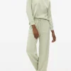 Green Seam Scuba Co-ord Lounge Bottoms S