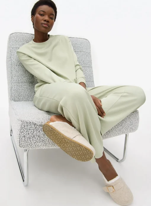 Green Seam Scuba Co-ord Lounge Top S