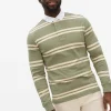 Green Stripe Long Sleeve Rugby Shirt XXL
