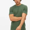 Green Textured Stripe T-Shirt XL