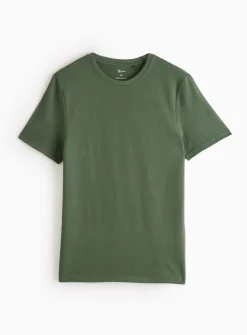 Green Textured Stripe T-Shirt XL