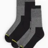 Grey & Black Ankle Socks 3 Pack 9-12