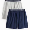 Grey & Navy Pyjama Shorts 2 Pack XXL
