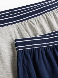 Grey & Navy Pyjama Shorts 2 Pack XXL