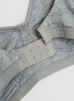 Grey & White Non-Wired Comfort Lounge Bra 2 Pack 36A