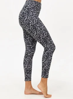 Grey Animal Print Maximum-Warmth Thermal Leggings L