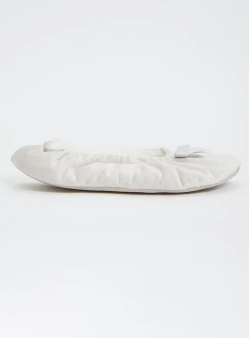 Grey Ballerina Slippers S