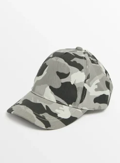 Grey Camo Print Cap 3-5 years