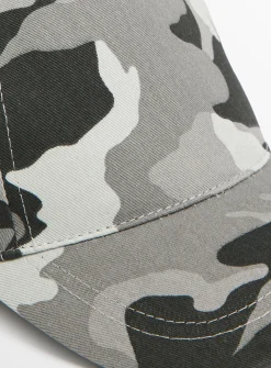 Grey Camo Print Cap 3-5 years