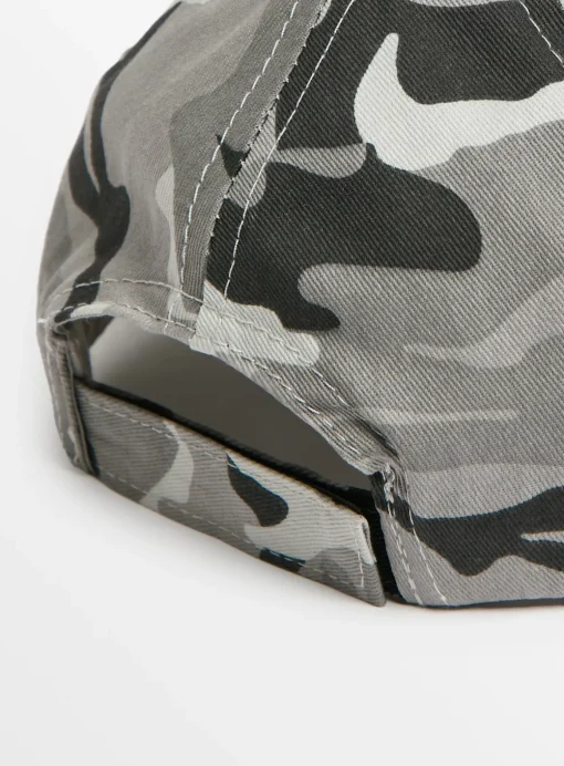 Grey Camo Print Cap 3-5 years