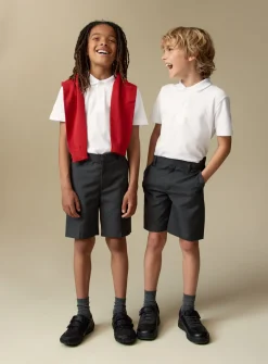 Grey Classic School Shorts 2 Pack 5 years