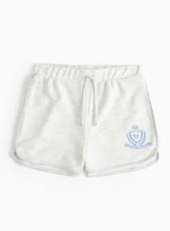 Grey Drawstring Lounge Shorts 8-9 years