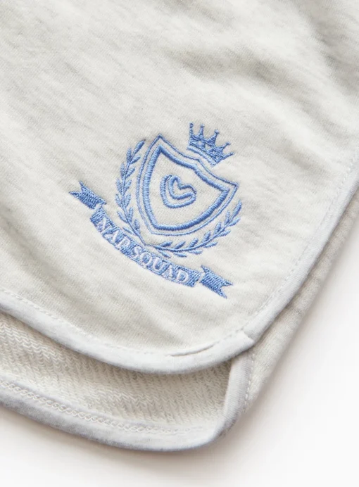 Grey Drawstring Lounge Shorts 8-9 years